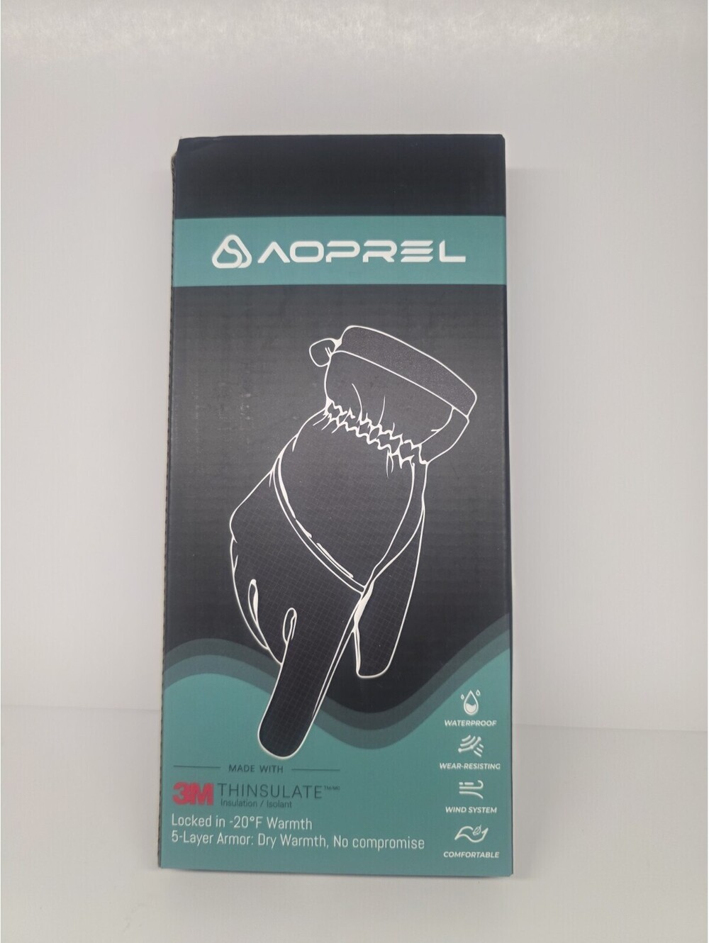 AOPREL Winter Gloves Size M Unisex 3M Thinsulate Waterproof Windproof -20°F New
